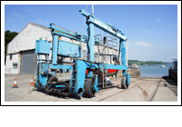 Our Wise Boat Hoist on the Slipway